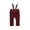 Red, variant on ShomPort Infant Girls Boys Overalls Newborn Solid Color Fall Winter Ribbed Long Pants Knit Suspender Trousers