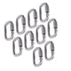 thumbnail image 1 of Mosquetón roscado, 10 piezas, conector de enlace rápido, conector de cadena de bloqueo, diseño fácil de usar, 1 of 8