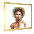 thumbnail image 2 of Designart 'Portrait of Afro American Woman V' Modern Framed Art Print, 2 of 4