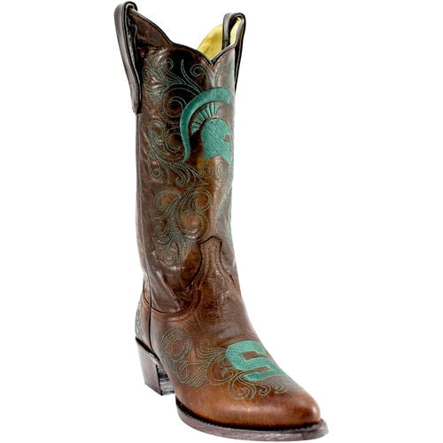 Gameday Boots Womens College Michigan State Spartans Brass MST-L069-1 by Gameday Boots