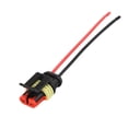 thumbnail image 6 of 10pcs Amp/Tyco 2Pin 12V Waterproof Electrical Wire Connector Plug Cable Kit, 6 of 13