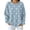 Blue #004, variant on Women Colorful Polka Dot Crewneck Sweatshirt, Drop Shoulder Long Sleeve Loose Fit Casual Pullover Tops for Fall, S