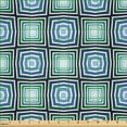 thumbnail image 2 of Ambesonne Abstract Fabric by the Yard Microfiber, Vintage Optical Illusion, 10 Yards, Azure Blue and Cadet Blue, 2 of 2