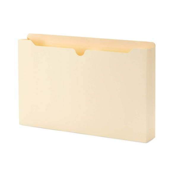 Blue Summit Supplies 2 Inch Manila File Jackets, Reinforced Straight Cut Tab, Heavy Duty 2 Inch Expansion Pocket, Legal Size, 50 Pack