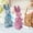 Mix, variant on laqbezok Easter Decorative Glitter Bunny Statue, 8.6" Blue Glitter Coated Foam Rabbit Ornaments, for Easter Bedroom Livingroom Desktop Indoor Outdoor Home Decor