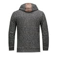 thumbnail image 4 of Ceisia Men's Thickened Hooded Sweater Jacket Zip Up Pockets Gift Long Sleeve Casual Outerwear, 4 of 5