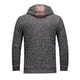 thumbnail image 4 of Ceisia Men's Thickened Hooded Sweater Jacket Zip Up Pockets Gift Long Sleeve Casual Outerwear, 4 of 5
