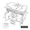 thumbnail image 5 of GDF Studio 36" Bathroom Vanity with Sink Combo, 2 Storage Drawers and Soft Close Doors, Wooden Frame, Green, 5 of 10