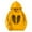 Yellow, variant on Hoodies for Girls Solid Color Pullover Top Classic Long Sleeve Autumn Winter Hooded Sweatshirts Fleece Padded Warmth Lounge Coats Holiday Outdoor Activewear Children Hoodie Black 7-8 Years