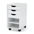 thumbnail image 3 of Mainstays Perkins Rolling File Cabinet, White, 3 of 4