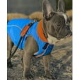 thumbnail image 5 of Gooby Sports Dog Vest - Blue, X-Small - Fleece Lined Dog Jacket Coat with D Ring Leash - Reflective Vest Small Dog Sweater, Hook and Loop Closure - Dog Clothes for Small Dogs Indoor and Outdoor Use, 5 of 5