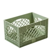 J&V TEXTILES 2 Pack Stackable Crates for Office Storage and Classroom Organization, 16, 24 Quart Sage
