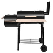 EasingRoom Charcoal BBQ Grill Outdoor Cooking Meat Cooker Smoker Patio Backyard Black