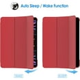 thumbnail image 5 of Supershield Étui iPad Pro 11, Étui Arrière Rigide Mince avec Support, Couverture Intelligente pour iPad Pro 11 Pouces 4e Génération 2022 / 3e Génération 2021 / 2e Gén. 2020 - Rouge, 5 of 5