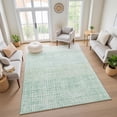 thumbnail image 7 of Addison Rugs Mayfield Premium Machine Washable Transitional Geometric Teal Rectangle Rug, 10' x 14', 7 of 7