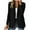 A-Black, variant on Women's Casual Blazers Long Sleeve Notched Lapel Open Front Button Work Office Bussiness Blazer Jackets With Decor Pockets B-Olive Green