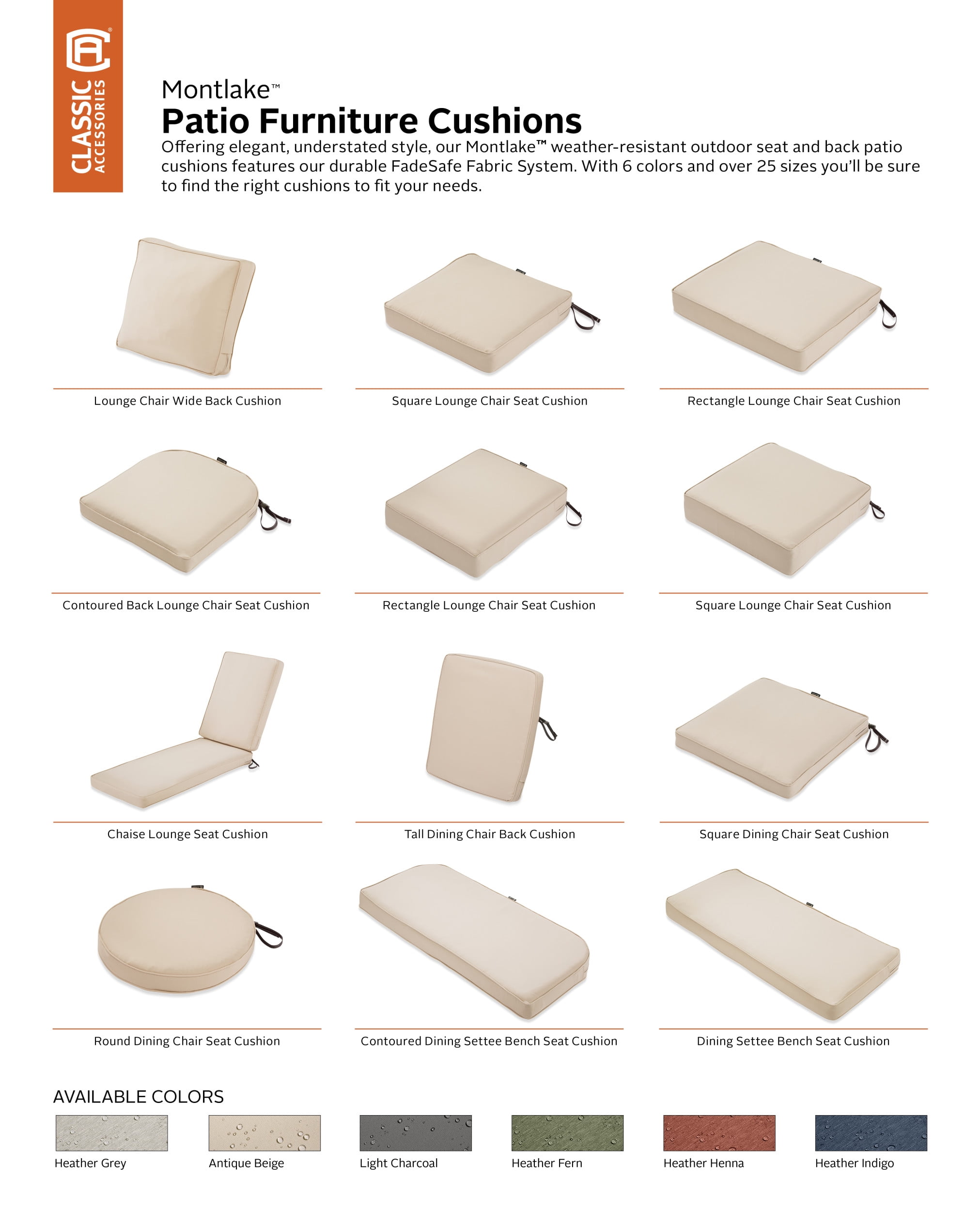 LOUNGE CUSHION SET - FRENCH