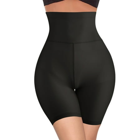 

Junlan Women Hi-Waist Butt Lifter Tummy Control Shapewear Panties Knickers Padded Hip Enhancer Seamless Body Shaper Underwear(Black L)
