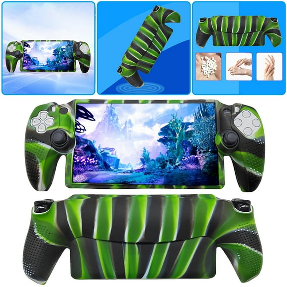 Silicone Protective Cover Drop-proof Soft Case Cover Sleeve Anti-Scratch Handheld Game Console Cover Non-Slip for PS5 Portal Game Console