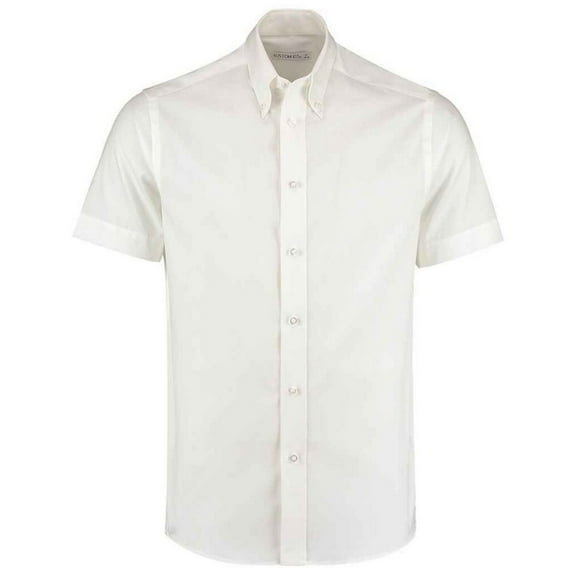 Kustom Kit Mens Premium Oxford Tailored Short-Sleeved Shirt