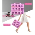 thumbnail image 3 of Estuche organizador de esmaltes de uñas DreamGenius para 48 botellas, color rosa, 3 of 8