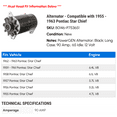 thumbnail image 2 of Alternator - Compatible with 1955 - 1963 Pontiac Star Chief 1956 1957 1958 1959 1960 1961 1962, 2 of 2