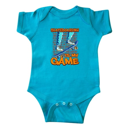 

Inktastic Skateboarding is my Game Gift Baby Boy or Baby Girl Bodysuit