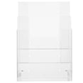 thumbnail image 1 of BRIGHTFUFU 2 uds soporte de folletos acrílico montado en la pared soporte de folletos de tamaño A-6 soporte de archivos de exhibición montado en la pared soporte de revistas montado en la pared, 1 of 7