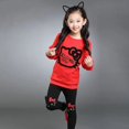 thumbnail image 2 of Ropa infantil de Hello Kitty, ropa deportiva de dibujos animados para niñas de primavera, traje bonito bordado elástico para bebé, traje de dos piezas de manga larga, 2 of 5