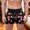 Rouge, variante sur Caleçons Boxeurs pour Hommes Personnalisés, Pantalons à Quatre Coins Profilés comme sous-Vêtements Personnalisés et Intéressants à Thème Photo pour Hommes