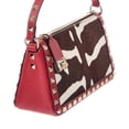 thumbnail image 3 of Valentino Vlogo Signature Leather & Haircalf Shoulder Bag, Red, 3 of 5