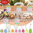 thumbnail image 2 of YMARPT Easter Eggs Printed Tableware Set, 10PCS Easter Eggs Party Plates Supplies, Easter Party Supplies Colorful Eggs Paper Plates Napkins, Disposable Paper Tableware for Easter Party Decoration, 2 of 5