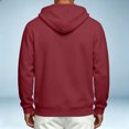 thumbnail image 4 of Zip Up Hoodie Men Long Sleeve Lightweight Solid Color Plain Hooded Sweatshirts Casual Fall Spring Track Jackets, 4 of 7