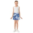 thumbnail image 3 of Girls' Skorts Elastic Waist Skorts with Inner Shorts Athletic Workout Shorts Skirts Enchanting Unicorn Pattern Large, 3 of 9