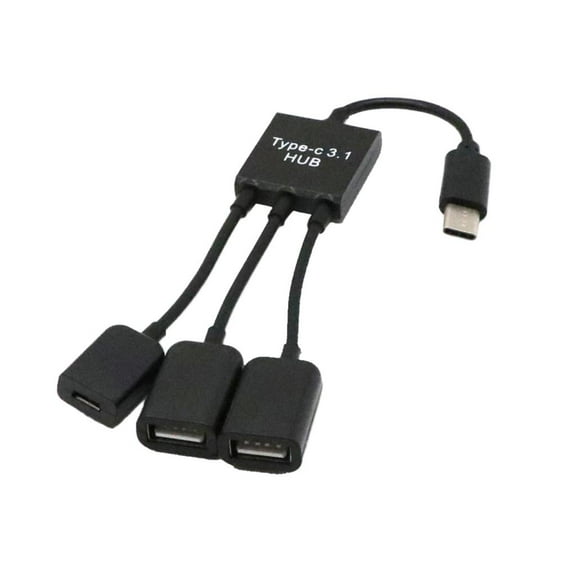 3 In 1 USB C OTG Cable USB C USB Adapter, Male Type C To Female USB 2.0 Adapter For S8, Nexus 5X 6P, , 3, 2, Hua
