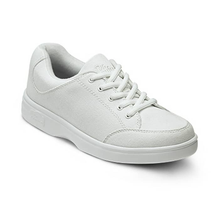 Dr. Comfort Riley Women's Athletic Shoe: 9 Wide (C-D) White Lace ...