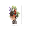 thumbnail image 3 of EUDIDV Decorative Faux Flowers Window Mini Christmas Tree Gifts Christmas Desktop Small Christmas Tree Ornament Artificial Flowers, 3 of 3