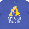 thumbnail image 4 of Inktastic Gigi Loves Me Girls Giraffe Granddaughter Youth T-Shirt, 4 of 5
