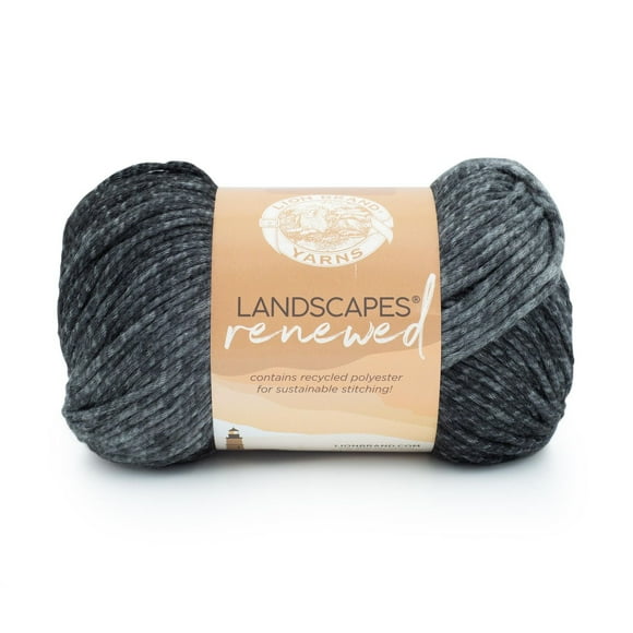 Lion Brand Landscapes Renewed Yarn Marble #4 Medium/ Worsted Yarn 150g/ 212m, 3-CT