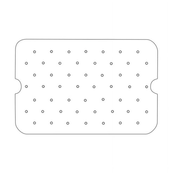 Nvzi Revestimientos desechables para freidoras de aire, 200 unidades,hojas de revestimiento rectangulares perforadas para freidoras de aire (blanco)
