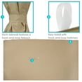 thumbnail image 2 of Sunnydaze 125" x 77" 4-Piece Gazebo Sidewall Set, Tan Polyester Curtains, 2 of 7