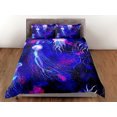 thumbnail image 3 of Funda Nórdica Medusa Galaxia, Juego de Ropa de Cama de Animales Marinos Ocean Blush, 3 of 4