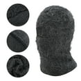 thumbnail image 3 of Unique Bargains 1 Pc Warm Face Mask Knitting Balaclava for Cycling Dark Gray, 3 of 6