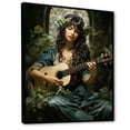 thumbnail image 2 of Designart "Music Celtic harmonies Emerald" Portrait Floater Framed Canvas Art Print, 2 of 7