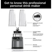 Ninja Nutri-Blender Pro with Auto-iQ, Personal Blender, CL401A