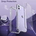 thumbnail image 6 of JETech Glitter Case for iPhone 11, 6.1-Inch, Bling Sparkle Shockproof Phone Bumper Cover, Cute Sparkly for Women and Girls (Clear), 6 of 7