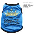 thumbnail image 3 of CSChome Pet Vest Breathable Soft Comfortable Sleeveless Crown Printing Dog Vest Pullover Daily Wear, 3 of 6