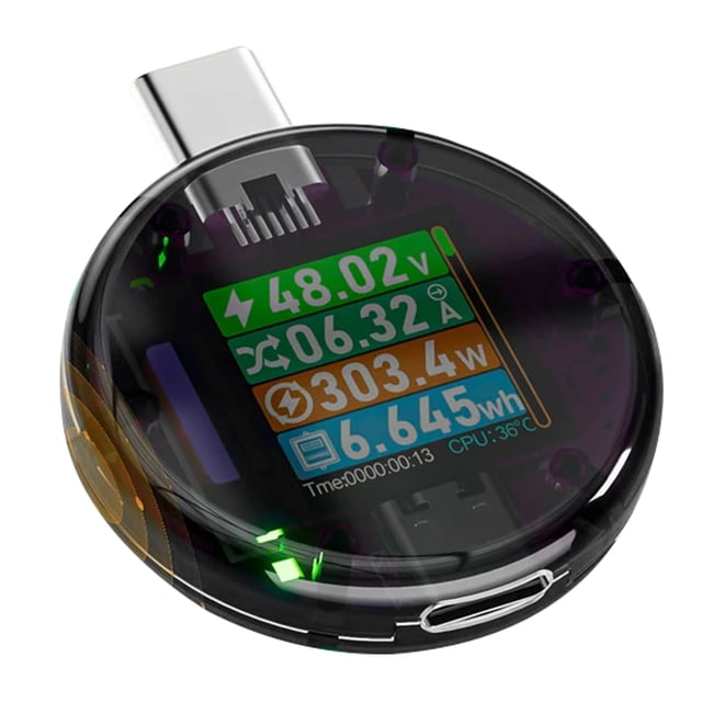 48V High Voltage Measurement PD Tester with G-Sensor Rotary Screen Touching Button Control Battery Inside Capacity Calculation MAX Electrical Parameters Recording Bidirectional Measurement