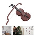 thumbnail image 3 of Día de Navidad colgante colgante pequeños accesorios madera grano violín Festival manualidades decoración de bricolaje, 3 of 5