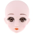 thumbnail image 2 of Cabeza de maquilje de plástico Zulema para muñeca BJD, 2 of 7